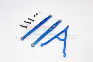 ALLOY FRONT CHASSIS LINKS PARTS TREE AXIAL SCX10 - Blue - SCX049F-B
