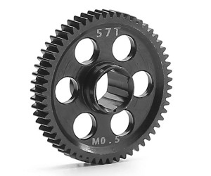 STEEL M0.5 MAIN SPUR GEAR - 57T / 59T ARA311196  FOR ARRMA 1/18 GRANITE TYPHON GROM MEGA 380 - 57T - RS-ARA311196/57T