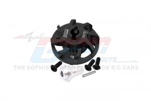 GPM SLA035LCGN 7075 ALLOY SPUR GEAR ADAPTER 5556 FOR TRAXXAS 1/10 SLASH RUSTLER JATO BANDIT - BLACK - SLA035LCGN-BK