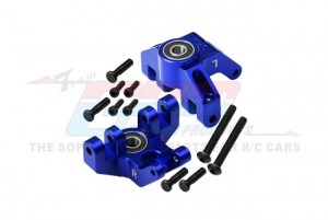 ALUMINUM 7075 FRONT SPINDLE SET LARGER INNER BEARING LOS244004 FOR LOSI 1/8 LMT SOLID AXLE 4WD MONSTER LOS04022 LOS04021 LOS04024 - BLUE - LMT021N-B