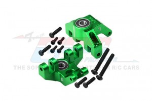 ALUMINUM 7075 FRONT SPINDLE SET LARGER INNER BEARING LOS244004 FOR LOSI 1/8 LMT SOLID AXLE 4WD MONSTER LOS04022 LOS04021 LOS04024 - GREEN - LMT021N-G