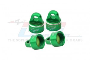 ALUMINUM 7075 SHOCK CAP FOR ORIGINAL DAMPER 9664 FOR TRAXXAS 1/8 4WD SLEDGE MONSTER TRUCK 95076-4 - GREEN - SLEDP/CAPN-G