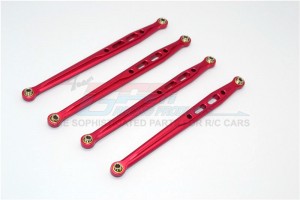 ALLOY REAR CHASSIS LINKS PARTS TREE AXIAL SCX10 - Red - SCX049R-R