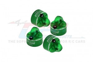GPM MT2DP/CAP 7075 ALLOY SHOCK CAP TKR6712 TKR6712A FOR TEKNO 1/10 MT410  EB410  ET410 SCT410 RC TRUCK - GREEN - MT2DP/CAP-G