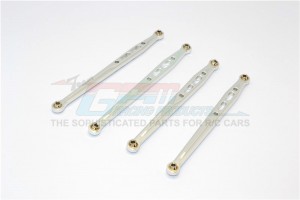 ALLOY REAR CHASSIS LINKS PARTS TREE AXIAL SCX10 - Silver - SCX049R-S