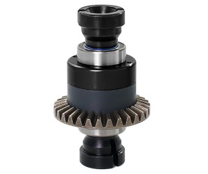 ALUMINUM FRONT / REAR MOD 0.8 ASSEMBLED DIFFERENTIAL -30T FOR ARRMA 1/18 GRANITE TYPHON GROM 1/14 MOJAVE GROM - BLACK - RS-ARA311177/BK