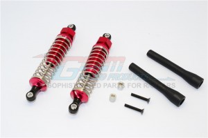 ALLOY FRONT/REAR ADJUSTABLE SPRING  DAMPERS AXIAL SCX10 - Red - SCX090F/R-R-S-BEBK