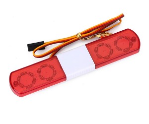 LED POLICE FLASH LIGHT BAR- 113mm 5 Mode FOR 1/10 1/12 1/14 RC ON-ROAD TAMIYA DRIFT D4 D5 D6 TRACTOR CAR - RS-LEDP110/RE