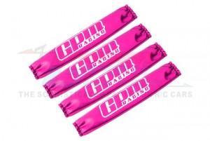 GPM TXM/SCO DAMPER SHOCK WRAPS -4PCS SET FOR TRAXXAS 1/5 X-MAXX 6S 8S /  ARRMA KRATON 8S RC MONSTER - PINK - TXM/SCO-F