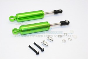 ALUMINIUM FRONT/REAR INTERNAL SHOCKS  (90MM) AXIAL SCX10 - Green - SCX090N-G-BEBK