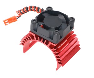 ALUMINUM COOLING FAN MOTOR HEATSINK 36mm 540 550 3650 3660 3674 FOR 1/8 1/10 RC TAMIYA RC CAR - RED - RS-MHS02/RE