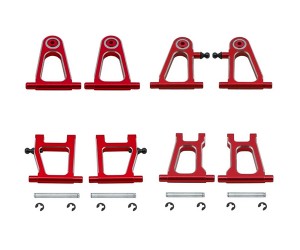 ALUMINUM FRONT & REAR UPPER LOWER SUSPENSION ARM FOR 1/10 TAMIYA TT-01 RC CAR - TT01COMBO1/RE
