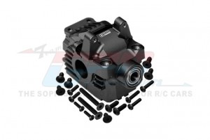 GPM RUS4012N 7075 ALLOY FRONT DIFFERENTIAL HOUSING LARGER INNER BEARINGS 6881 FOR TRAXXAS 1/10 RUSTLER SLASH HOSS RUSLTER STAMPETE 1/7 XO-1 - RUS4012N-BK
