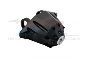GPM UDR013AN 7075 ALLOY REAR AXLE HOUSING HALVES DESIGN LARGER INNER BEARINGS FOR TRAXXAS 1/7 UDR UNLIMITED DESERT RACER 85076-4 85086-4 - BLACK - UDR013AN-BK