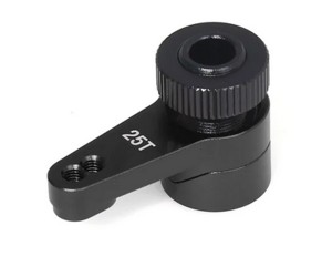 ALUMINUM SERVO HORN - 25T AXI231026 FOR AXIAL 1/10 RBX10 Ryft 4WD Rock Bouncer AXI03009 AXI03005 - RS-AXI231026/BK
