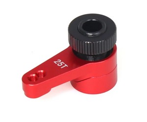 ALUMINUM SERVO HORN - 25T AXI231026 FOR AXIAL 1/10 RBX10 Ryft 4WD Rock Bouncer AXI03009 AXI03005 - RED - RS-AXI231026/RE
