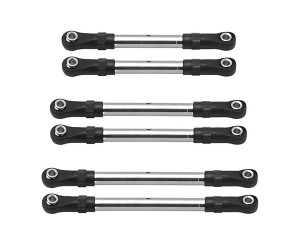 STAINLESS STEEL TURNBUCKLES LINAGES SET 3745 FOR TRAXXAS 1/10 SLASH 2WD 58034-8 - RS-TRX3745