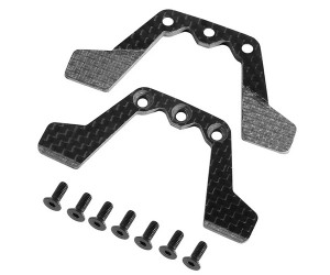 CARBON FIBER DOWN STOPPER PLATE FOR 1/10 TAMIYA TT-02 TOURING CAR - TT02-22/BK