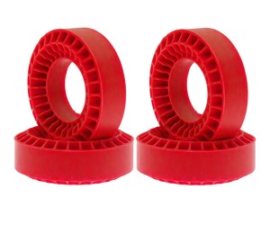RUBBER TIRE SILICON INSERT 1.0 INCH 55 X 20mm FOR 1/18 1/24 CRAWLER TRUCK AX24 SCX24 TRX-4M - RED - TI5520/RE
