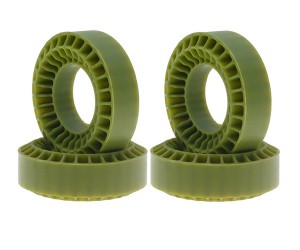 RUBBER TIRE SILICON INSERT 1.0 INCH 55 X 20mm FOR 1/18 1/24 CRAWLER TRUCK AX24 SCX24 TRX-4M - ARMY GREEN - TI5520/GR