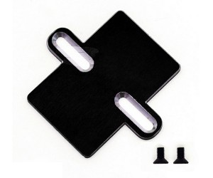 ALUMINUM ADJUSTABLE ESC SPEED CONTROL MOUNT PLATE FOR 1/10 TRAXXAS SLASH TRX-4 / ARRMA 3S 4S KRATON OUTCAST BIG ROCK R TRUCK - BLACK - TRX4-ESC/BK