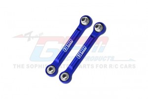 GPM MGM162 ALUMINUM 7075 FRONT STEERING LINK RODS ARA340216 FOR ARRMA 1/14 MOJAVE GROM MEGA 380 MONSTER ARA2104 - BLUE - MGM162-B