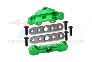 GPM 7075 ALLOY FRONT TIE BAR MOUNTS & SUSPENSION PIN RETAINERS 8916 8926 TRAXXAS 1/10 4WD MAXX W/ WIDEMAXX  MAXX SLASH MONSTER - GREEN - TXMS008N-G