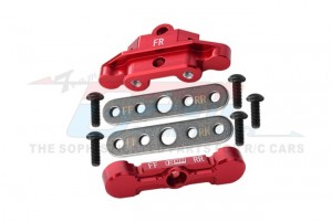 GPM 7075 ALLOY FRONT TIE BAR MOUNTS & SUSPENSION PIN RETAINERS 8916 8926 TRAXXAS 1/10 4WD MAXX W/ WIDEMAXX  MAXX SLASH MONSTER - RED - TXMS008N-R