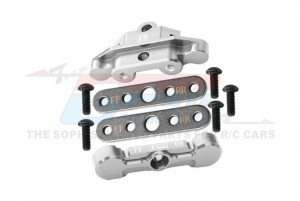 GPM 7075 ALLOY FRONT TIE BAR MOUNTS & SUSPENSION PIN RETAINERS 8916 8926 TRAXXAS 1/10 4WD MAXX W/ WIDEMAXX  MAXX SLASH MONSTER - SILVER - TXMS008N-S