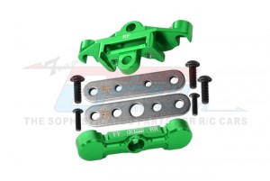GPM TXMS009N 7075 ALLOY REAR TIE BAR MOUNTS & SUSPENSION PIN RETAINERS 8916 8927 FOR TRAXXAS 1/10 MAXX W/WIDEMAXX / MAXX SLASH MONSTER - GREEN - TXMS009N-G