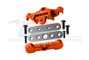 GPM TXMS009N 7075 ALLOY REAR TIE BAR MOUNTS & SUSPENSION PIN RETAINERS 8916 8927 FOR TRAXXAS 1/10 MAXX W/WIDEMAXX / MAXX SLASH MONSTER - ORANGE - TXMS009N-OR