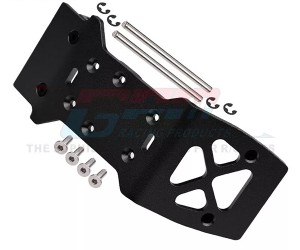 GPM MSV331F ALUMINUM FRONT SKID PLATE 105298 FOR 1/10 HPI RACING SAVAGE XS FLUX - MSV331F-BK