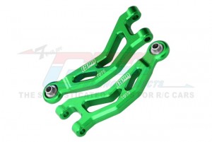 GPM MGM054 7075 ALUMINUM FRONT UPPER SUSPENSION ARMS ARA330839 FOR ARRMA 1/14 MOJAVE GROM MEGA 380 MONSTER ARA2104 - GREEN - MGM054-G