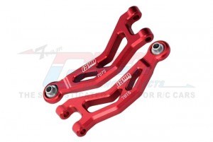 GPM MGM054 7075 ALUMINUM FRONT UPPER SUSPENSION ARMS ARA330839 FOR ARRMA 1/14 MOJAVE GROM MEGA 380 MONSTER ARA2104 - RED - MGM054-R