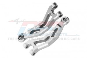 GPM MGM054 7075 ALUMINUM FRONT UPPER SUSPENSION ARMS ARA330839 FOR ARRMA 1/14 MOJAVE GROM MEGA 380 MONSTER ARA2104 - SILVER - MGM054-S