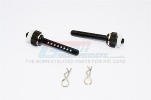 ALUMINIUM FRONT MAGNET BODY POST MOUNT AXIAL SCX10 - Black - SCX201F-BK
