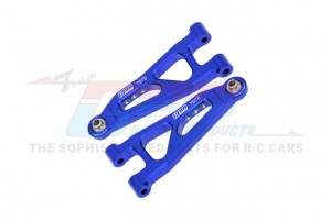 7075 ALUMINUM FRONT LOWER SUSPENSION ARMS ARA330839 FOR ARRMA 1/14 MOJAVE GROM DESERT TRUCK ARA2104 - BLUE - MGM055-B