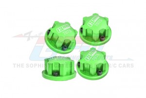GPM LUX005 7075 ALLOY WHEEL NUT 17mm LOS252144 FOR LOSI 1/6 8IGHT-X Super Lasernut 4WD BUGGY LOS04019 - GREEN - LUX005-G