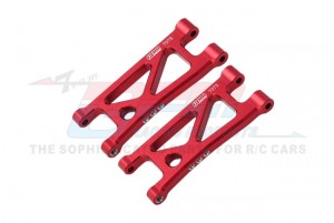 GPM MGM056 7075 ALLOY REAR LOWER SUSPENSION ARMS ARA330840 FOR ARRMA 1/14 RC MOJAVE GROM DESERT TRUCK ARA2104 - RED - MGM056-R