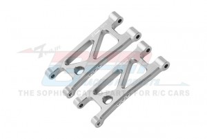 GPM MGM056 7075 ALLOY REAR LOWER SUSPENSION ARMS ARA330840 FOR ARRMA 1/14 RC MOJAVE GROM DESERT TRUCK ARA2104 - SILVER - MGM056-S
