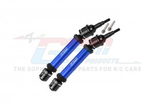 GPM FR102F STEEL JOINT 6061 ALLOY FRONT DRIVESHAFT ASSEMBLY WITH 6mm AXLE 9051 FOR 1/10 TRAXXAS RAPTOR R STAMPEDE RUSTLER - BLUE - FR102F-B