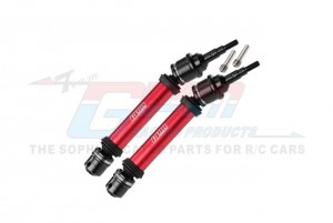 GPM FR102F STEEL JOINT 6061 ALLOY FRONT DRIVESHAFT ASSEMBLY WITH 6mm AXLE 9051 FOR 1/10 TRAXXAS RAPTOR R STAMPEDE RUSTLER - RED - FR102F-R