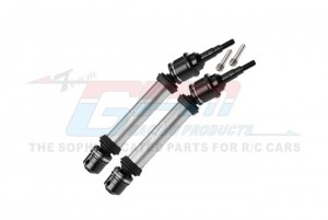 GPM FR102F STEEL JOINT 6061 ALLOY FRONT DRIVESHAFT ASSEMBLY WITH 6mm AXLE 9051 FOR 1/10 TRAXXAS RAPTOR R STAMPEDE RUSTLER - FR102F-S