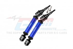 GPM FR1006R STEEL JOINT 6061 ALLOY REAR DRIVESHAFT ASSEMBLY WITH 6mm AXLE 9052 FOR 1/10 TRAXXAS RAPTOR R STAMPEDE RUSTLER - BLUE - FR106R-B