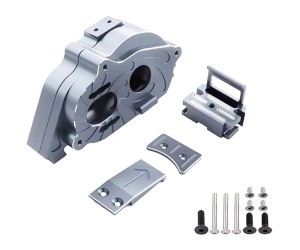 ALUMINUM CENTER DIFF POWER MOTOR MOUNT ARA311169 FOR ARRMA 1/8 MOJAVE / 1/10 KRATON OUTCAST 4X4 4S BLX - GUN SILVER - RS-ARA311169/GS