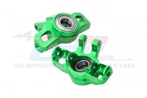 GPM MGM021 7075 ALLOY FRONT STEERING BLOCK LARGER INNER BEARINGS ARA330841 FOR ARRMA 1/14 MOJAVE GROM TRUCK ARA2104 - GREEN - MGM021-G