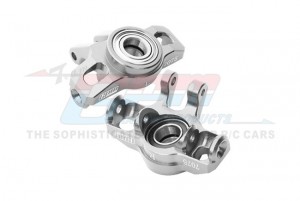 GPM MGM021 7075 ALLOY FRONT STEERING BLOCK LARGER INNER BEARINGS ARA330841 FOR ARRMA 1/14 MOJAVE GROM TRUCK ARA2104 - SILVER - MGM021-S