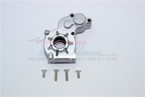 ALUMINUM TRANSMISSION SPUR GEAR CASE AXIAL SCX10 - Gun silver - SCX27038-GS