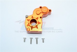 ALUMINUM TRANSMISSION SPUR GEAR CASE AXIAL SCX10 - Orange - SCX27038-OR
