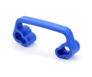 SILICON ONE PIECE REAR CHASSIS HANDLE BUMPER FOR RC TAMIYA 1/10 TT-01 TT-02 TOURING CAR - BLUE - TT02-24/BU